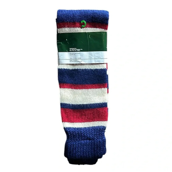 Vintage 90s Hunt Club Multi Stripe Acylic Knit Leg Warmers Women NWT Retro Y2K - Picture 4 of 7